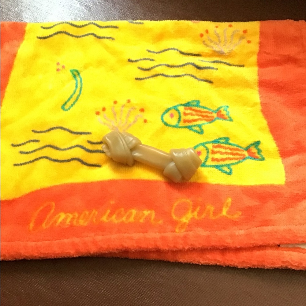 American Girl Beach Towel & Coconut’s Bone